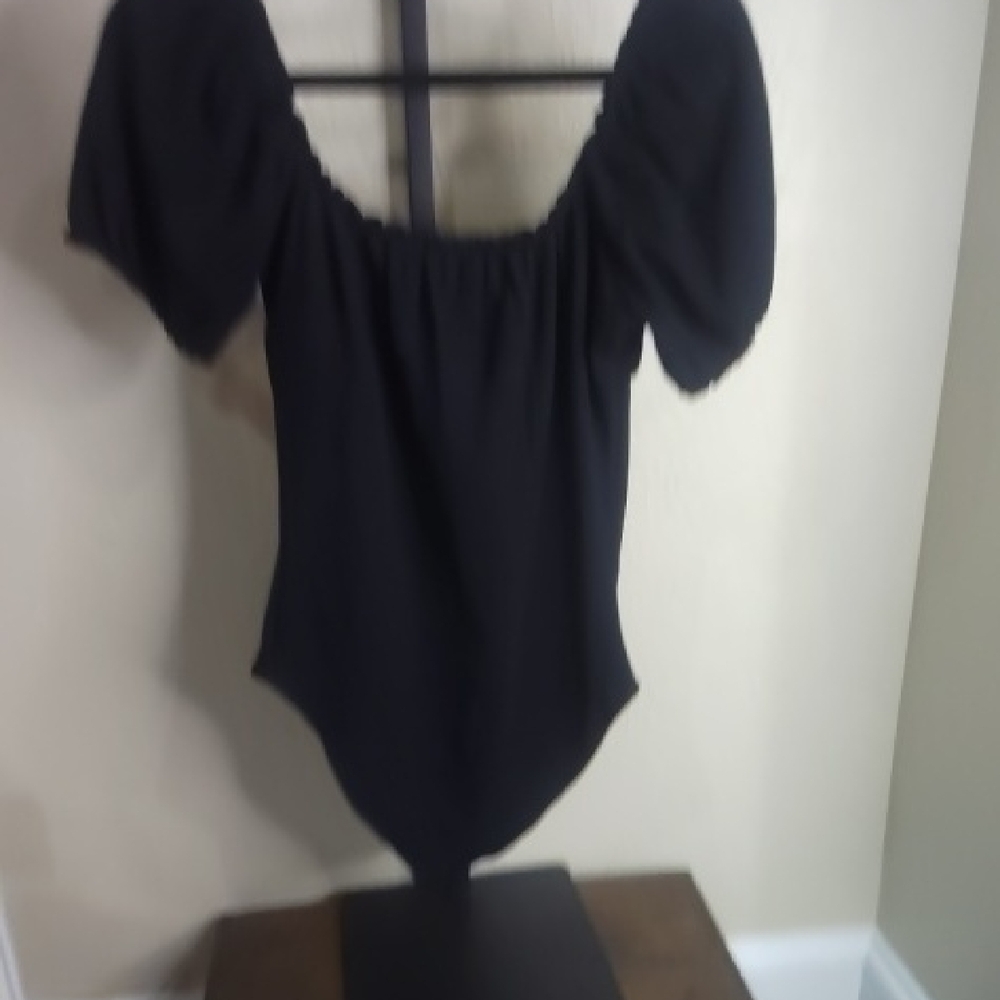 NWT Size Medium Topshop Black Women's Bodysuit - Picture 5 of 5